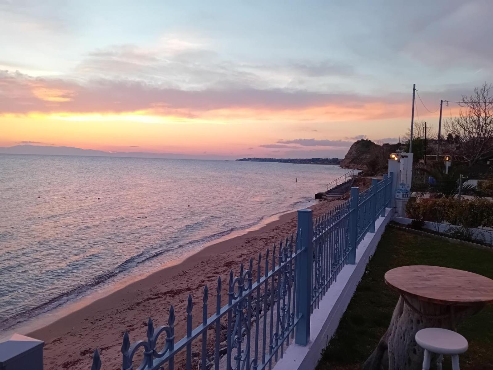 Beachfront Villa Athina Vergia Экстерьер фото