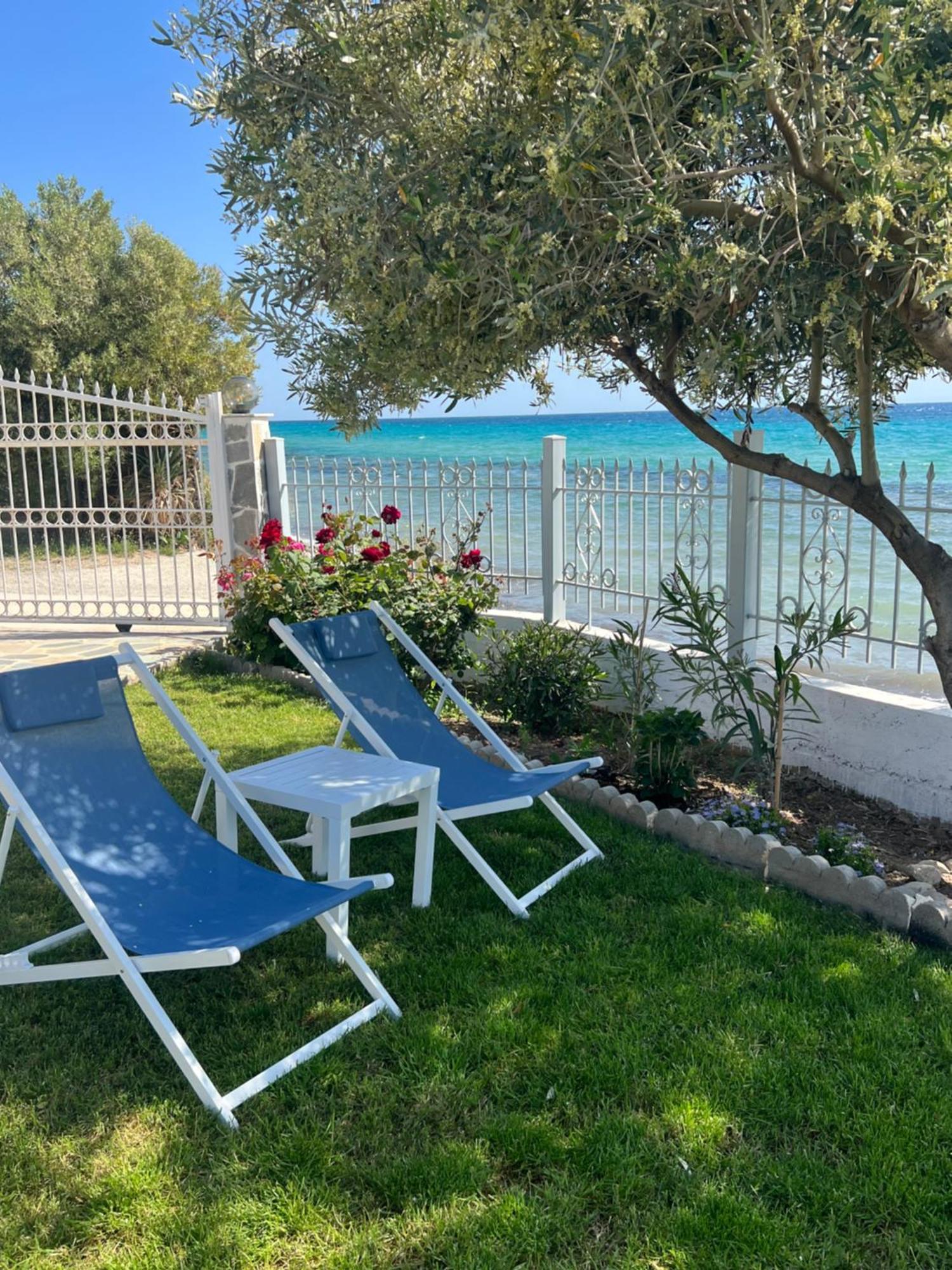 Beachfront Villa Athina Vergia Экстерьер фото