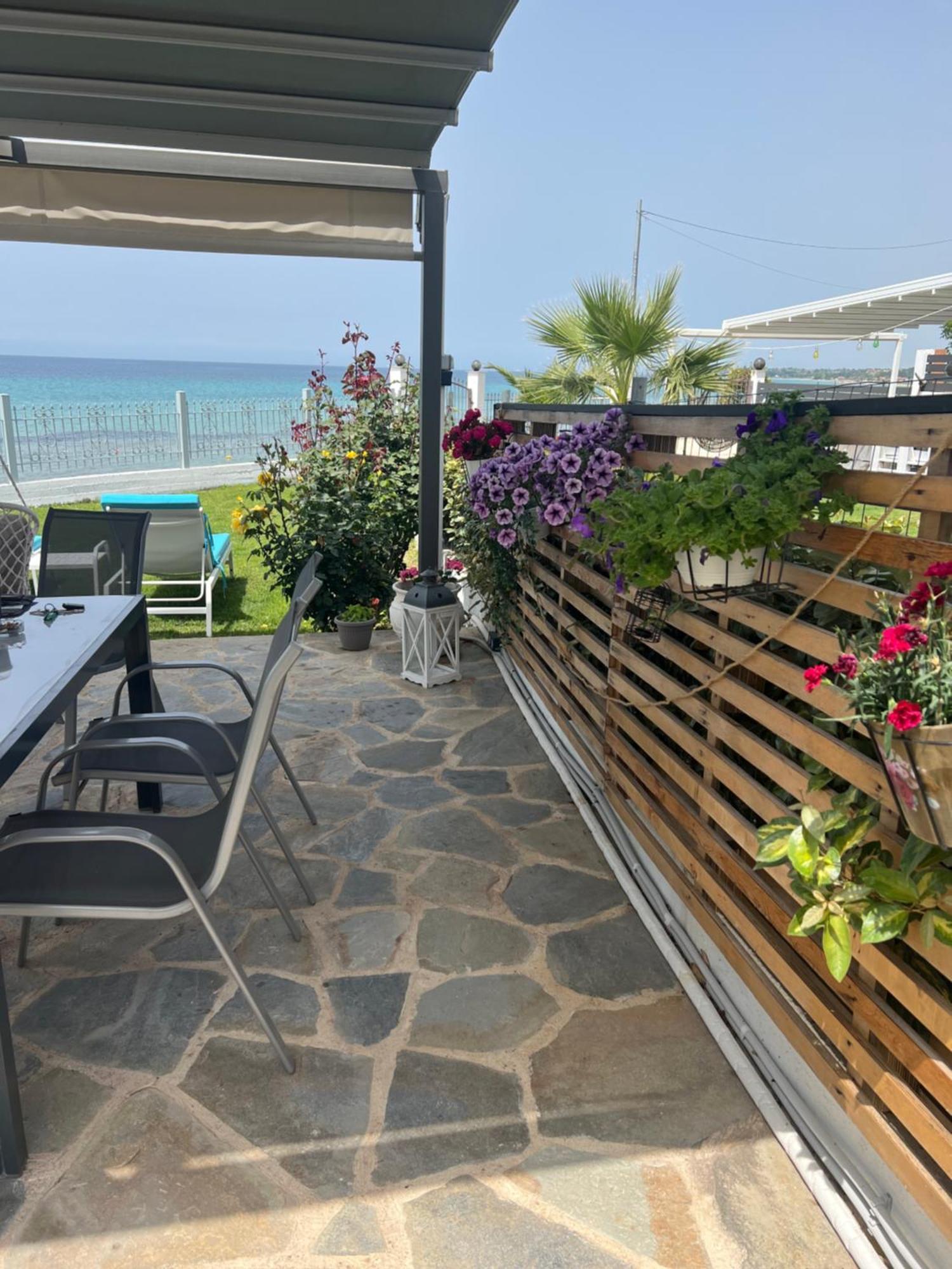 Beachfront Villa Athina Vergia Экстерьер фото